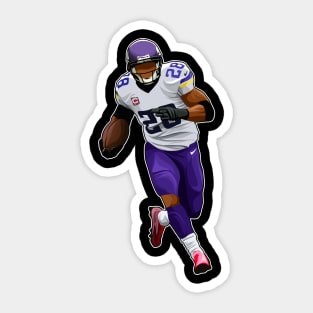 Adrian Peterson #28 Rushes Sticker